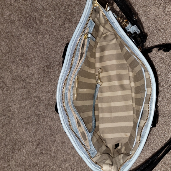 Brahmin Mini Asher Croc Embossed Leather Handbag Purse • Rare Color • Like New - Picture 11 of 16